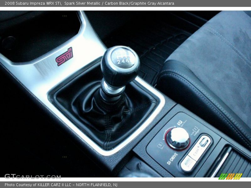 Spark Silver Metallic / Carbon Black/Graphite Gray Alcantara 2008 Subaru Impreza WRX STi