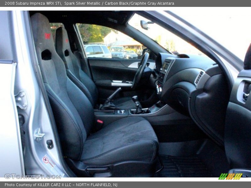 Spark Silver Metallic / Carbon Black/Graphite Gray Alcantara 2008 Subaru Impreza WRX STi