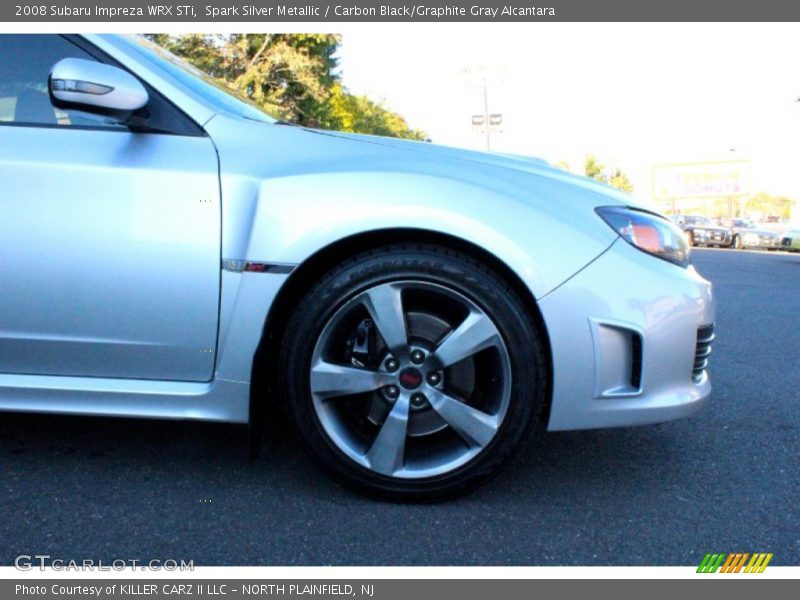 Spark Silver Metallic / Carbon Black/Graphite Gray Alcantara 2008 Subaru Impreza WRX STi