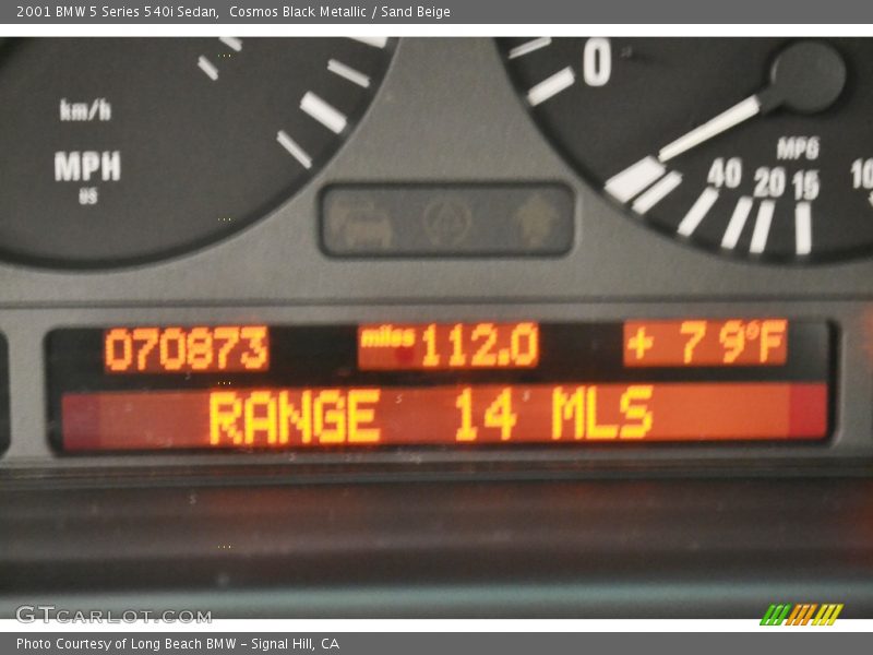 Cosmos Black Metallic / Sand Beige 2001 BMW 5 Series 540i Sedan