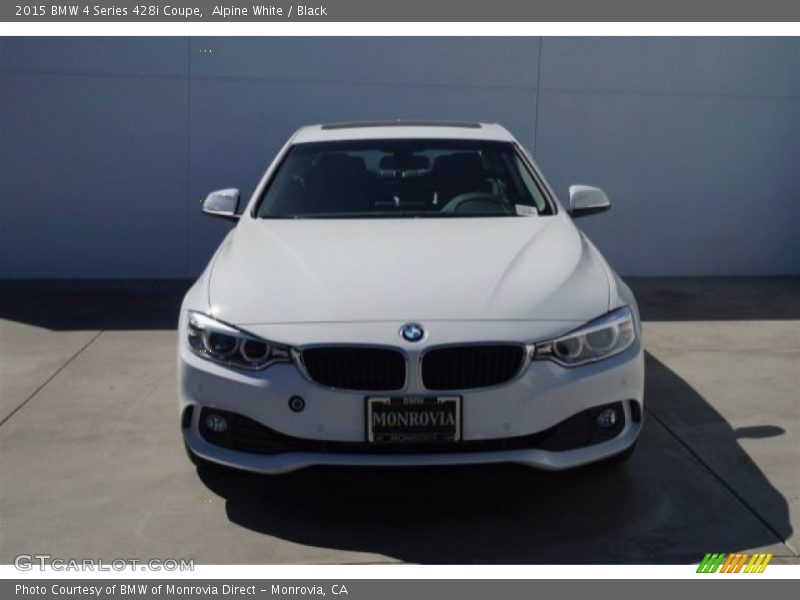 Alpine White / Black 2015 BMW 4 Series 428i Coupe