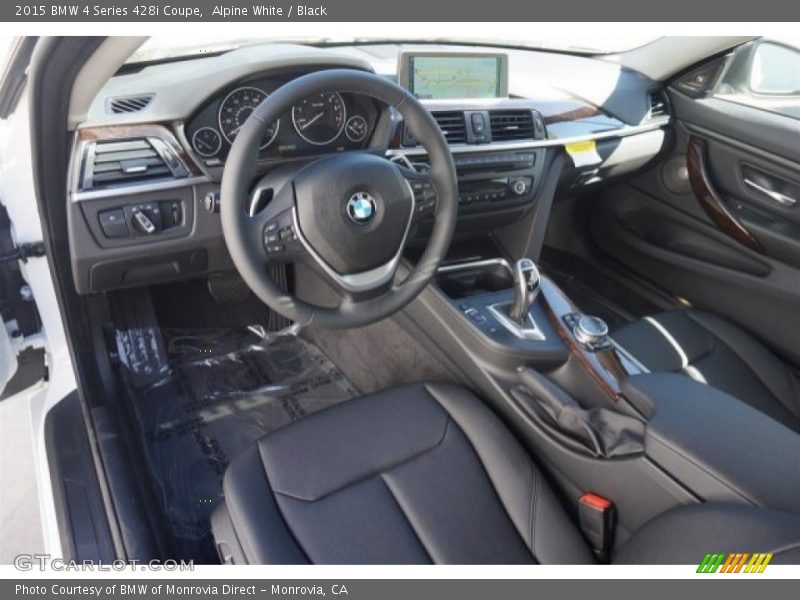 Alpine White / Black 2015 BMW 4 Series 428i Coupe