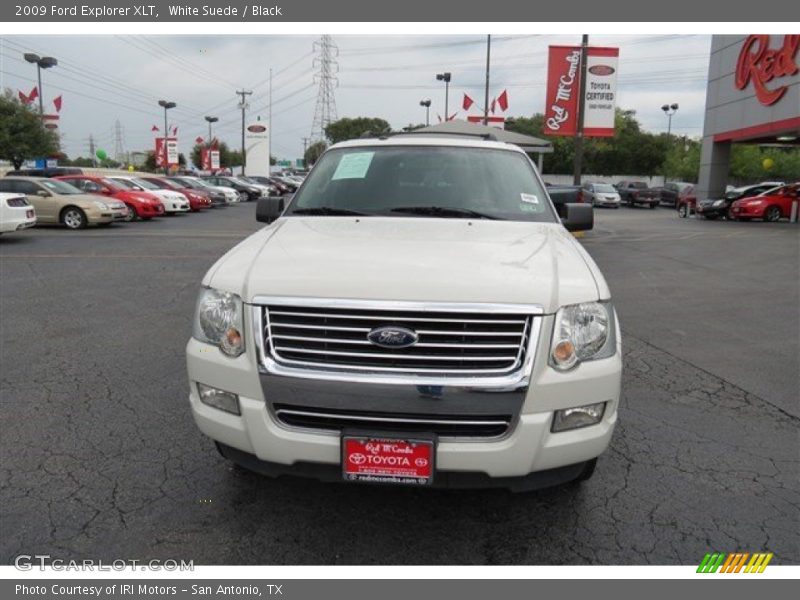 White Suede / Black 2009 Ford Explorer XLT