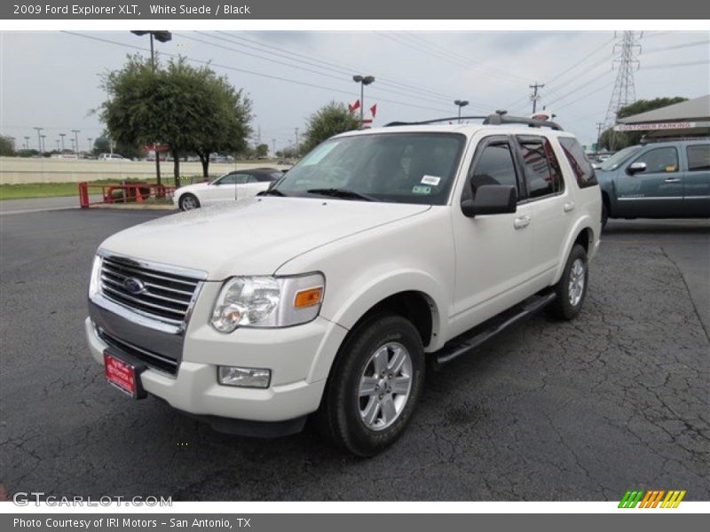 White Suede / Black 2009 Ford Explorer XLT