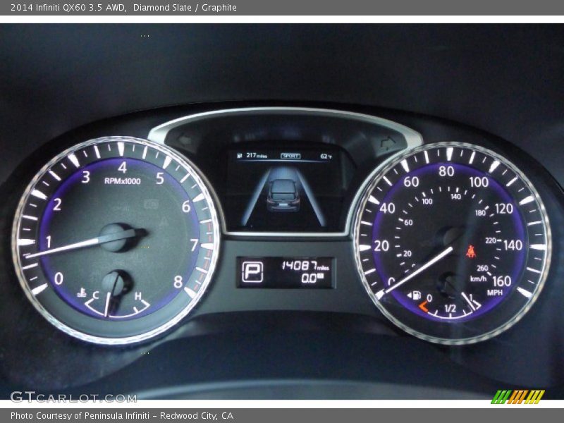 Diamond Slate / Graphite 2014 Infiniti QX60 3.5 AWD