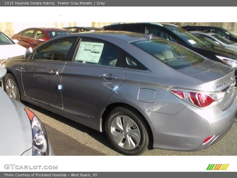 Pewter Gray Metallic / Gray 2015 Hyundai Sonata Hybrid