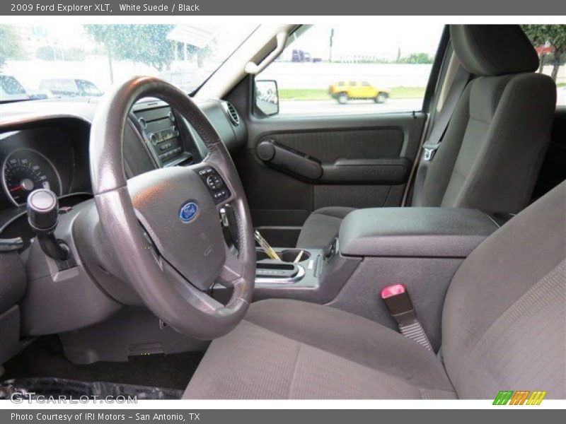 White Suede / Black 2009 Ford Explorer XLT