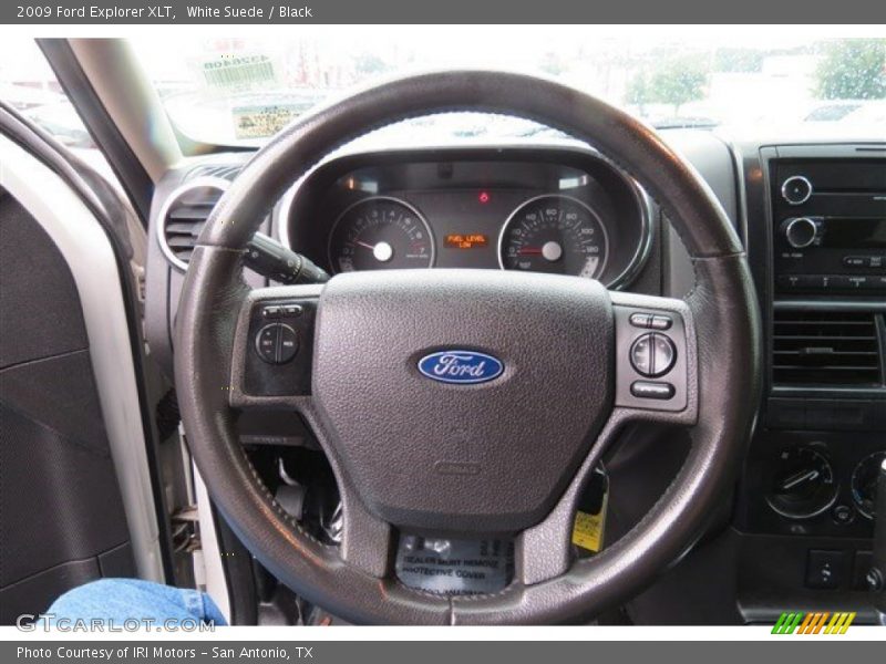 White Suede / Black 2009 Ford Explorer XLT