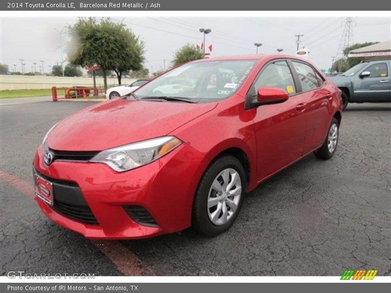 Barcelona Red Metallic / Ash 2014 Toyota Corolla LE