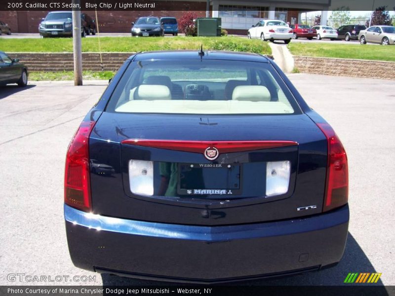 Blue Chip / Light Neutral 2005 Cadillac CTS Sedan