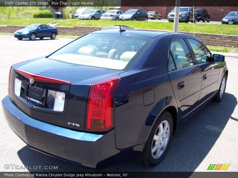 Blue Chip / Light Neutral 2005 Cadillac CTS Sedan