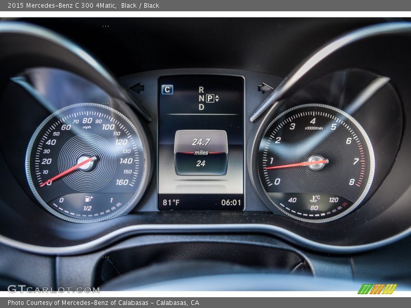 Black / Black 2015 Mercedes-Benz C 300 4Matic