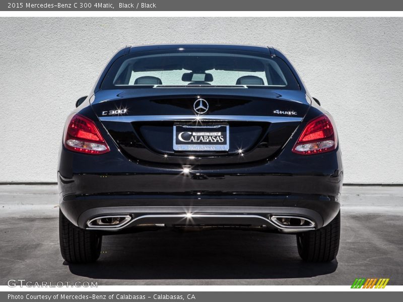 Black / Black 2015 Mercedes-Benz C 300 4Matic