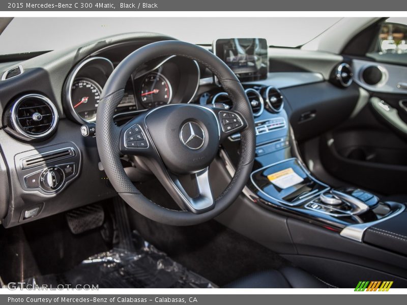Black / Black 2015 Mercedes-Benz C 300 4Matic
