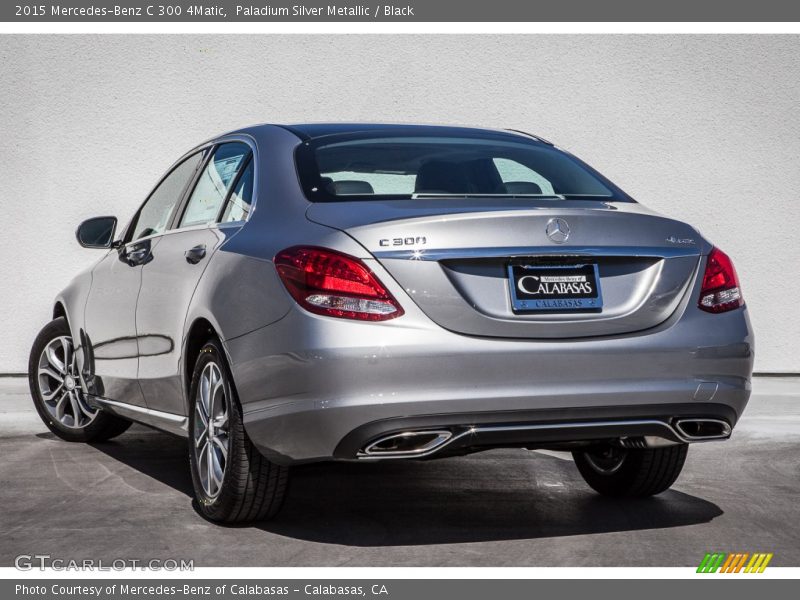 Paladium Silver Metallic / Black 2015 Mercedes-Benz C 300 4Matic