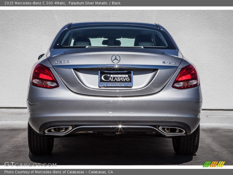 Paladium Silver Metallic / Black 2015 Mercedes-Benz C 300 4Matic