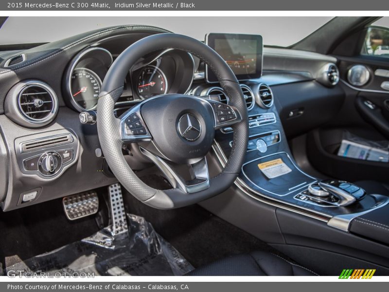 Iridium Silver Metallic / Black 2015 Mercedes-Benz C 300 4Matic