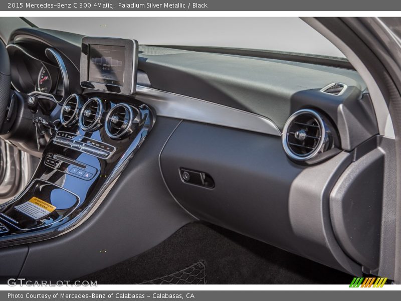 Paladium Silver Metallic / Black 2015 Mercedes-Benz C 300 4Matic