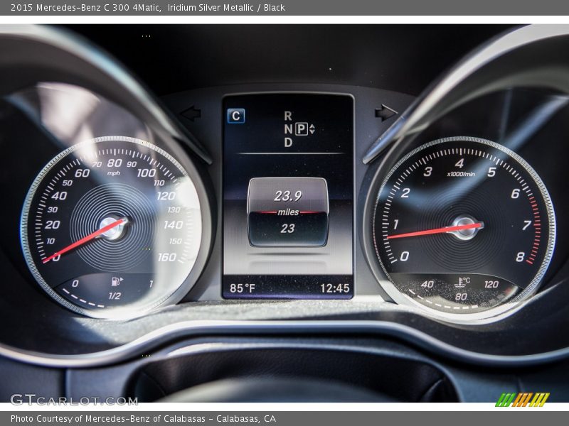 Iridium Silver Metallic / Black 2015 Mercedes-Benz C 300 4Matic