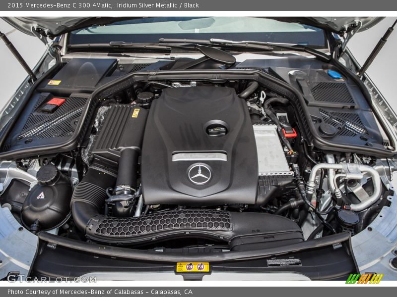 Iridium Silver Metallic / Black 2015 Mercedes-Benz C 300 4Matic