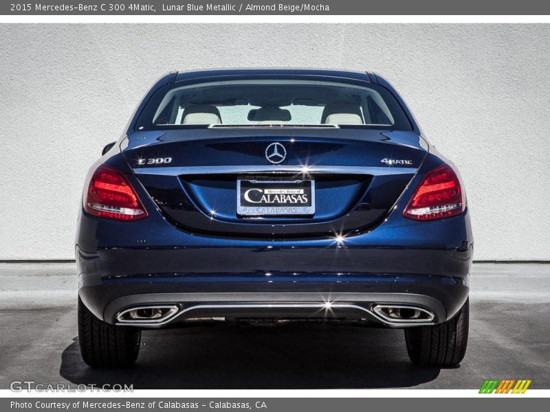 Lunar Blue Metallic / Almond Beige/Mocha 2015 Mercedes-Benz C 300 4Matic