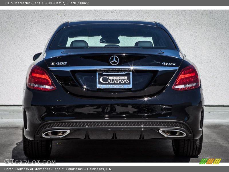 Black / Black 2015 Mercedes-Benz C 400 4Matic