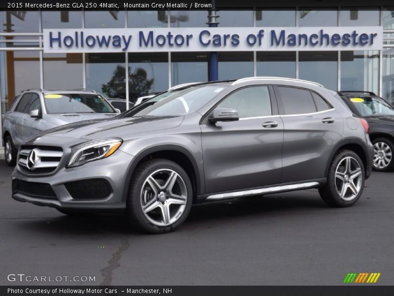 Mountain Grey Metallic / Brown 2015 Mercedes-Benz GLA 250 4Matic