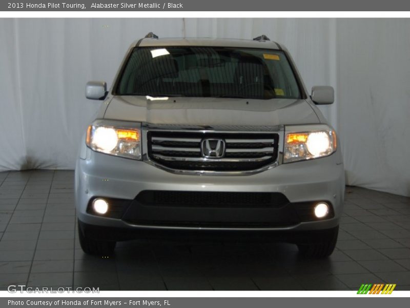 Alabaster Silver Metallic / Black 2013 Honda Pilot Touring