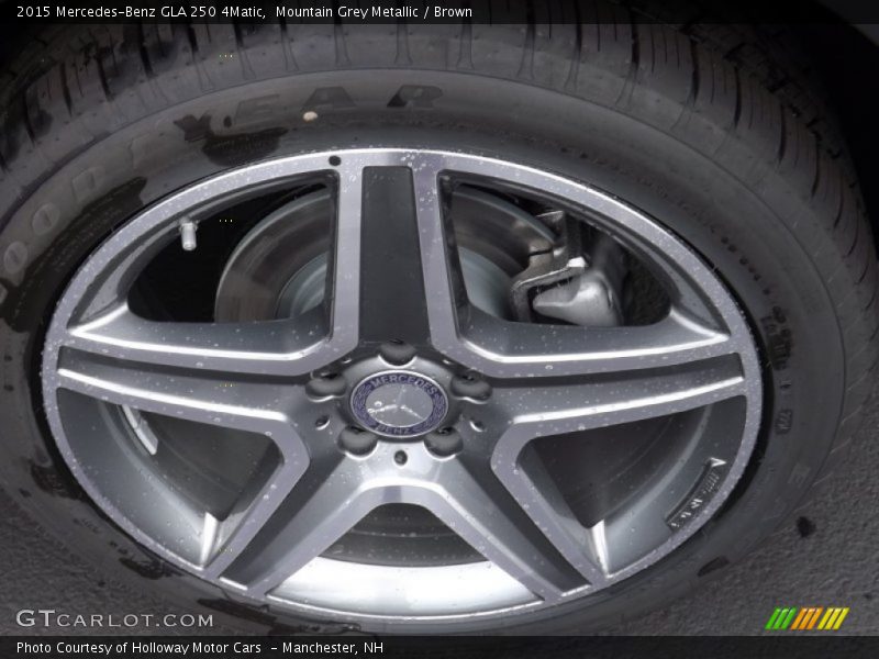 Mountain Grey Metallic / Brown 2015 Mercedes-Benz GLA 250 4Matic