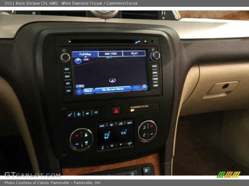 White Diamond Tricoat / Cashmere/Cocoa 2011 Buick Enclave CXL AWD