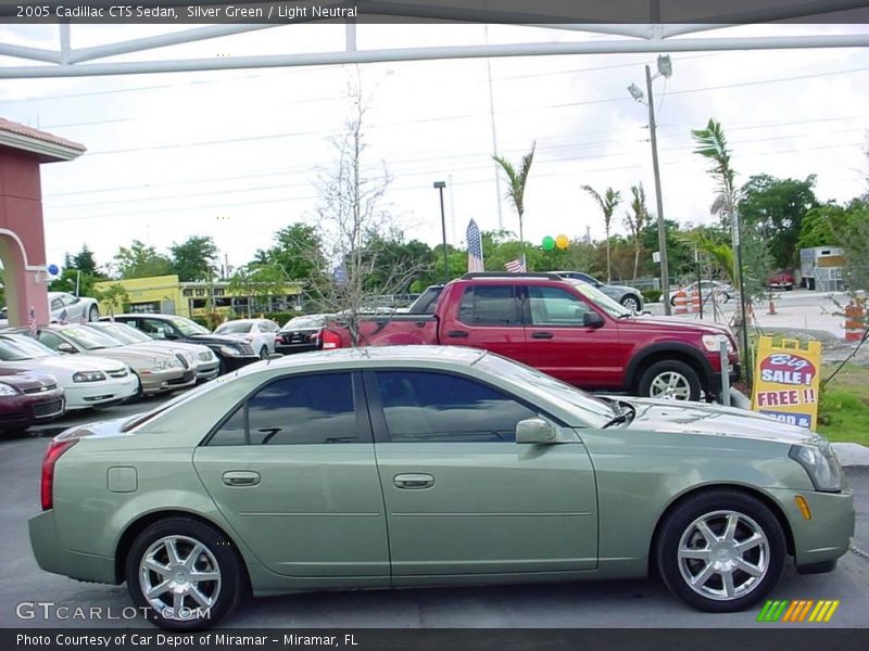 Silver Green / Light Neutral 2005 Cadillac CTS Sedan