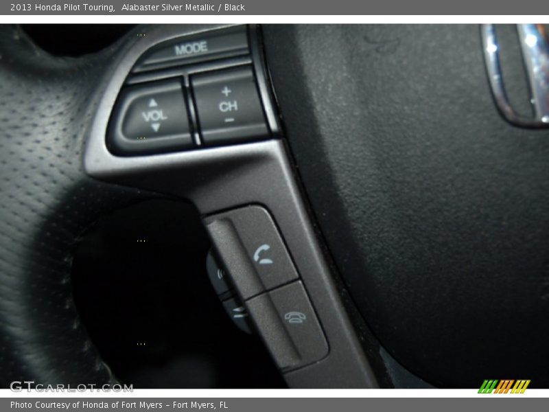Alabaster Silver Metallic / Black 2013 Honda Pilot Touring