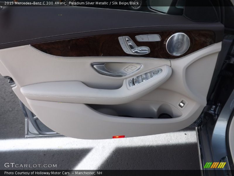 Paladium Silver Metallic / Silk Beige/Black 2015 Mercedes-Benz C 300 4Matic