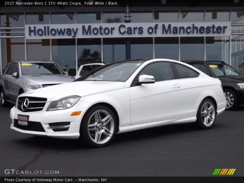 Polar White / Black 2015 Mercedes-Benz C 350 4Matic Coupe