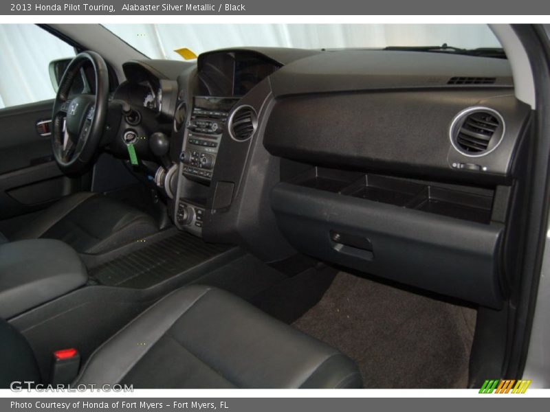 Alabaster Silver Metallic / Black 2013 Honda Pilot Touring