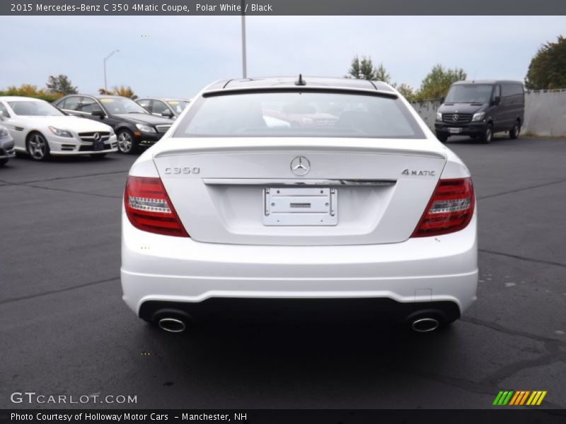 Polar White / Black 2015 Mercedes-Benz C 350 4Matic Coupe