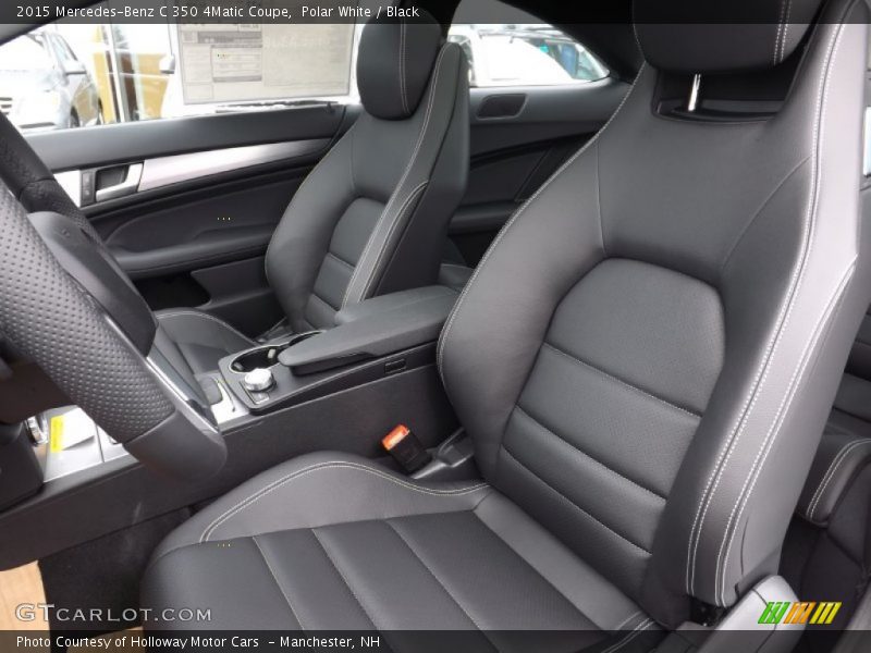 Polar White / Black 2015 Mercedes-Benz C 350 4Matic Coupe