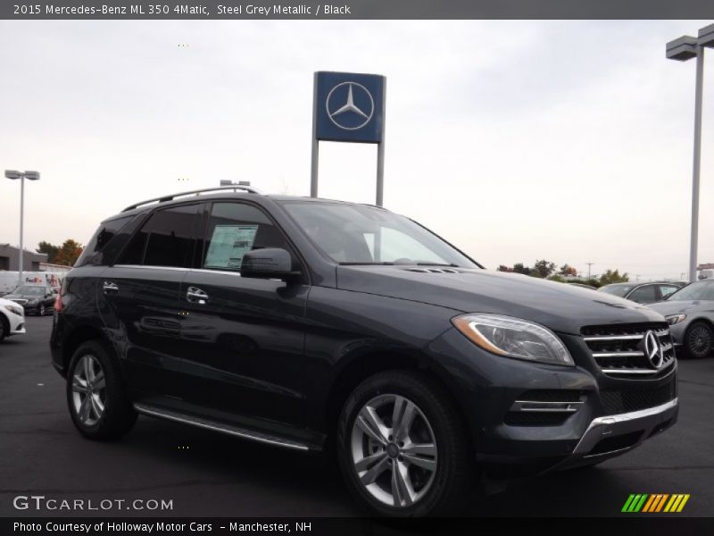 Steel Grey Metallic / Black 2015 Mercedes-Benz ML 350 4Matic