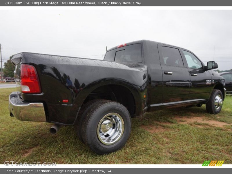 Black / Black/Diesel Gray 2015 Ram 3500 Big Horn Mega Cab Dual Rear Wheel