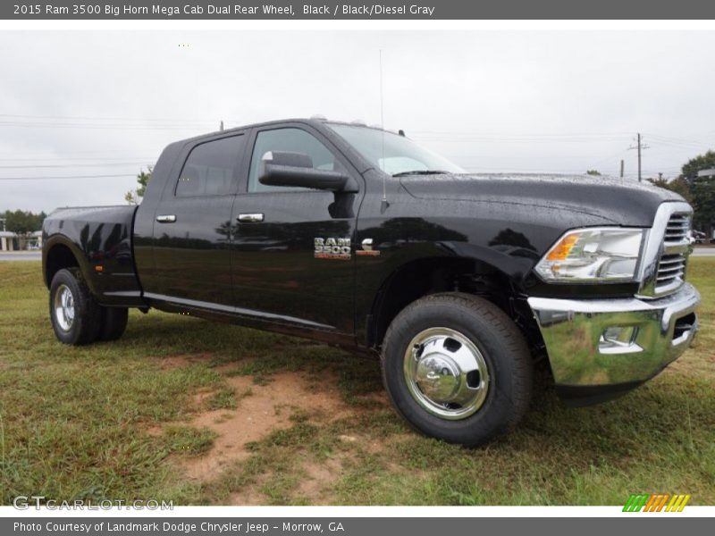 Front 3/4 View of 2015 3500 Big Horn Mega Cab Dual Rear Wheel