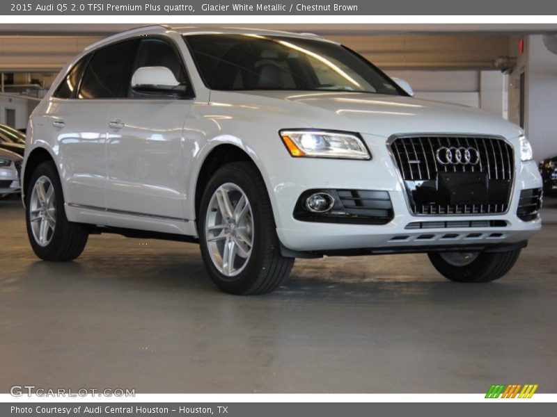 Glacier White Metallic / Chestnut Brown 2015 Audi Q5 2.0 TFSI Premium Plus quattro