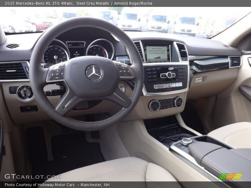 Steel Grey Metallic / Almond Beige/Mocha 2015 Mercedes-Benz ML 350 4Matic