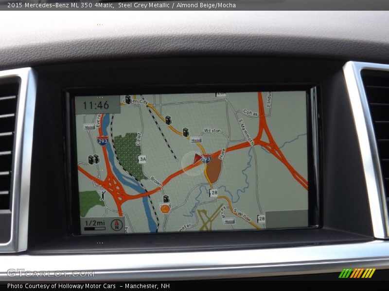 Steel Grey Metallic / Almond Beige/Mocha 2015 Mercedes-Benz ML 350 4Matic