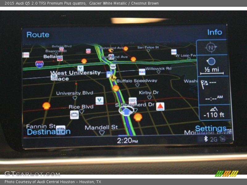 Glacier White Metallic / Chestnut Brown 2015 Audi Q5 2.0 TFSI Premium Plus quattro