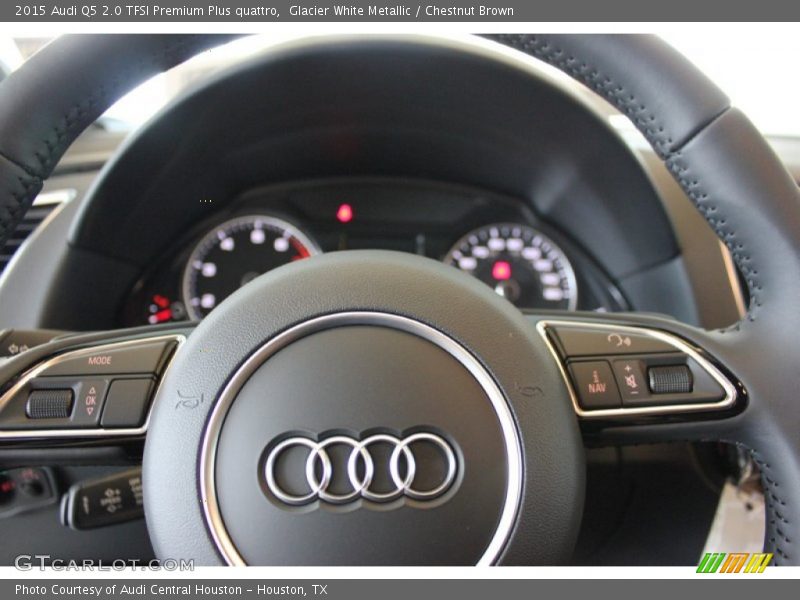 Glacier White Metallic / Chestnut Brown 2015 Audi Q5 2.0 TFSI Premium Plus quattro