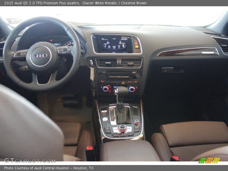 Glacier White Metallic / Chestnut Brown 2015 Audi Q5 2.0 TFSI Premium Plus quattro