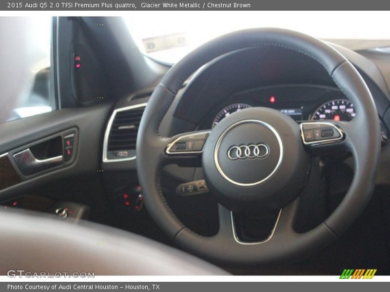 Glacier White Metallic / Chestnut Brown 2015 Audi Q5 2.0 TFSI Premium Plus quattro