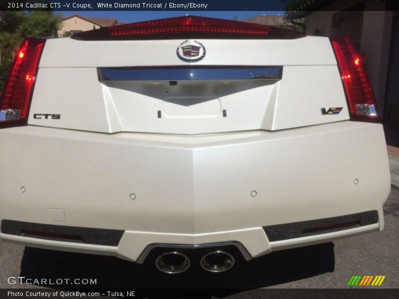 White Diamond Tricoat / Ebony/Ebony 2014 Cadillac CTS -V Coupe