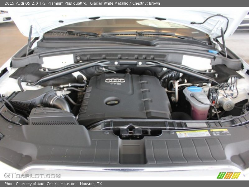 Glacier White Metallic / Chestnut Brown 2015 Audi Q5 2.0 TFSI Premium Plus quattro