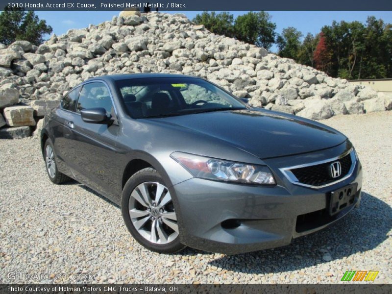 Polished Metal Metallic / Black 2010 Honda Accord EX Coupe